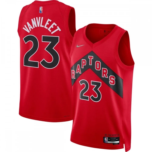 Fred VanVleet Raptors Jersey 2021-22 Icon Edition Red