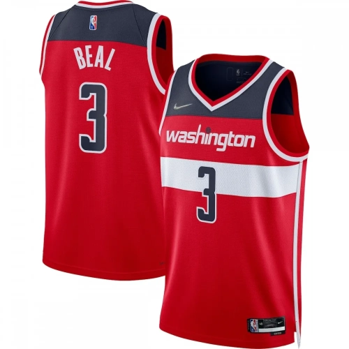 Bradley Beal Wizards Jersey 2021-22 Red Icon Edition