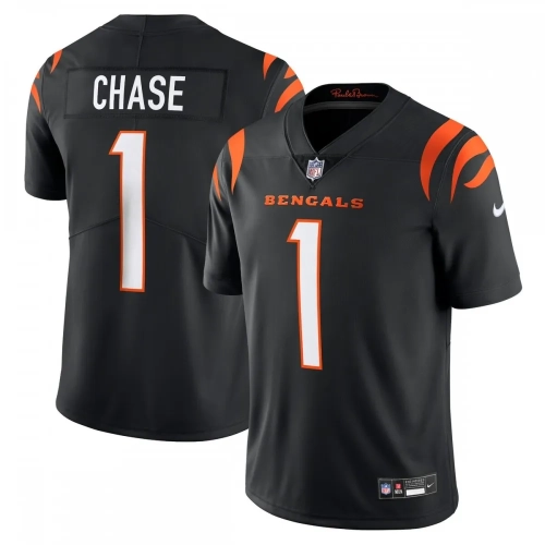 Ja'Marr Chase Bengals Jersey Black Nike Vapor Untouchable