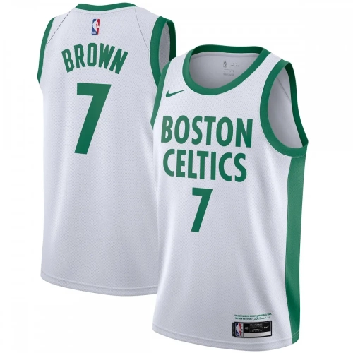 Jaylen Brown Celtics Jersey 2020-21 City Edition White