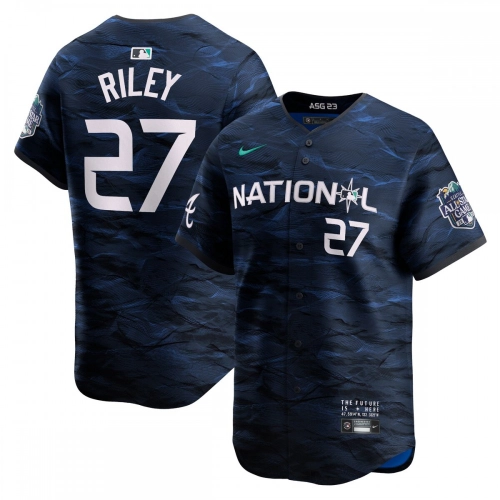 Austin Riley All-Star Jersey 2023 MLB National League Royal