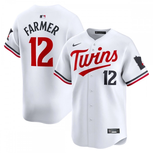 Kyle Farmer Twins Jersey White Nike Limited Home