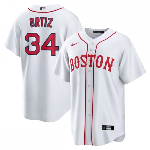 David Ortiz Jersey White Nike Replica Boston Red Sox