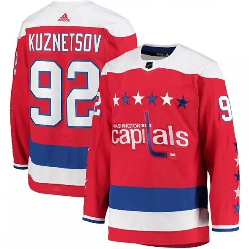 Evgeny Kuznetsov #92 Jersey Red Alternate Adidas Authentic
