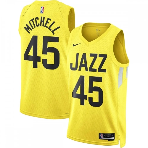 Donovan Mitchell Jazz Jersey 2022-23 Icon Edition Gold