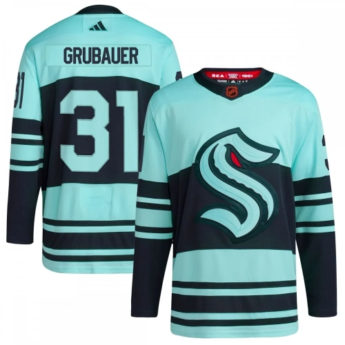 Philipp Grubauer Jersey Seattle Kraken Authentic Teal