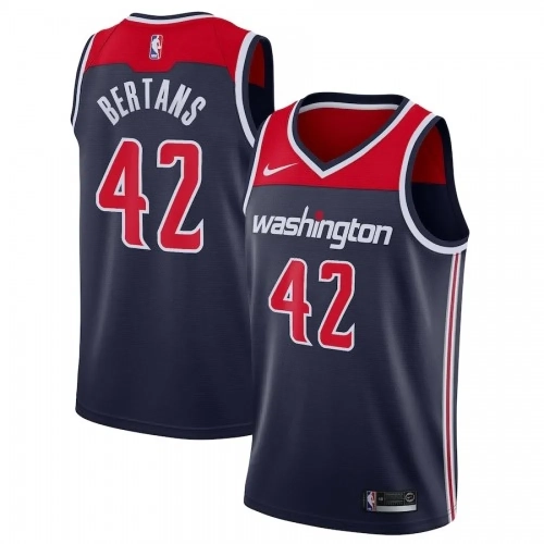 Davis Bertans Wizards Jersey #42 Navy Nike Swingman