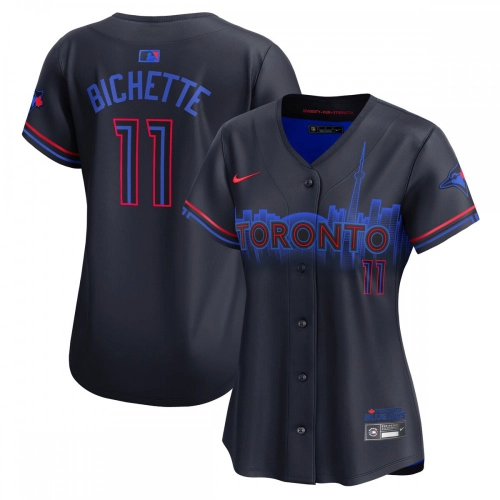 Bo Bichette City Connect Jersey 2024 Toronto Blue Jays Nike Navy Blue