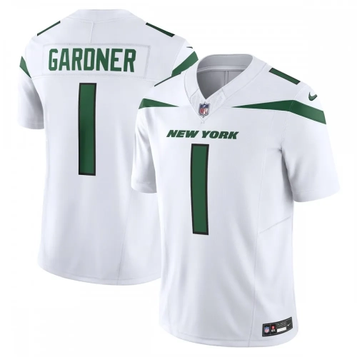 Ahmad "Sauce" Gardner Jets Jersey White Nike Vapor