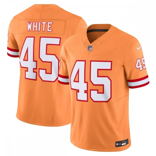 Devin White Buccaneers Jersey Nike Vapor FUSE Limited Orange