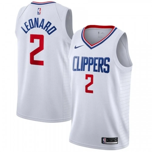 Kawhi Leonard Clippers Jersey White 2019-2020 Swingman