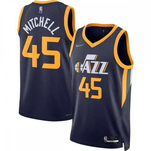 Donovan Mitchell Jazz Jersey 2021-22 Nike Icon Edition Navy