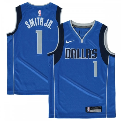 Dallas Mavericks Youth Jersey Blue Icon Edition - Dennis Smith Jr.