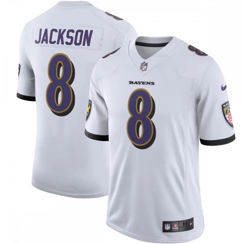 Baltimore Ravens Jersey Lamar Jackson Vapor Limited White