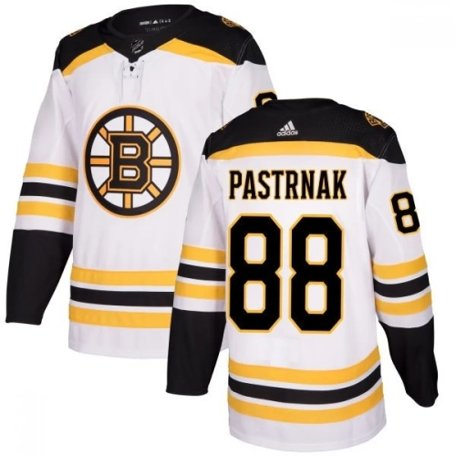 David Pastrnak #88 Bruins Jersey Authentic Adidas White