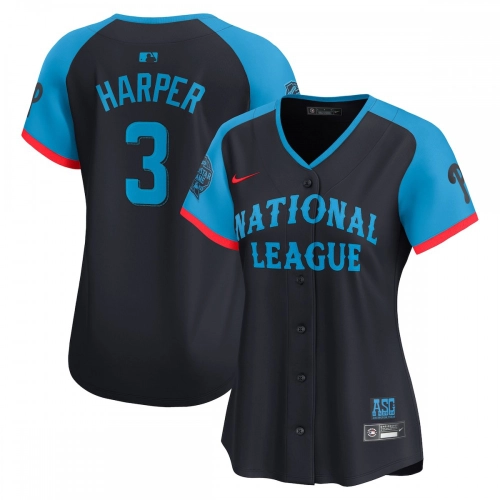 Bryce Harper 2024 All-Star Jersey Navy Nike MLB Limited Edition