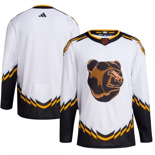 Boston Bruins Reverse Retro 20 Jersey Blank White Authentic