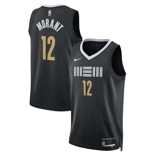 Ja Morant Grizzlies City Edition Jersey 2023-24 Black Nike Swingman