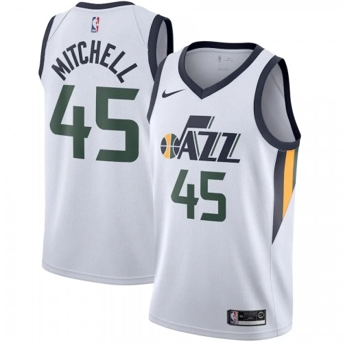 Donovan Mitchell Jersey Utah Jazz Men's White Swingman