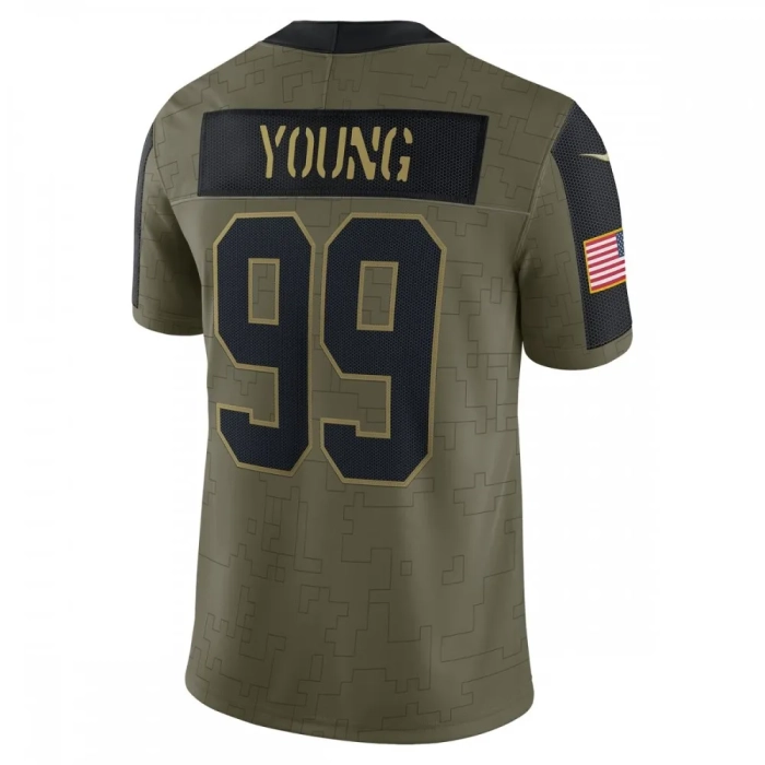 Chase Young Jersey Commanders 2021 Salute to Service Limited Edition