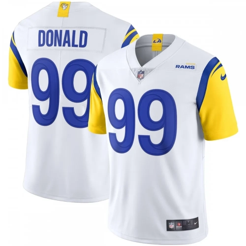 Aaron Donald Rams Jersey White Nike Vapor Limited