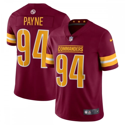Da'Ron Payne Commanders Jersey Nike Vapor Limited Burgundy