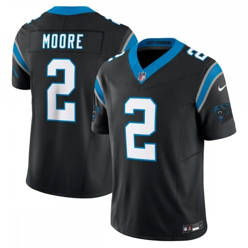 Carolina Panthers DJ Moore Jersey Nike Vapor FUSE Black Limited Edition