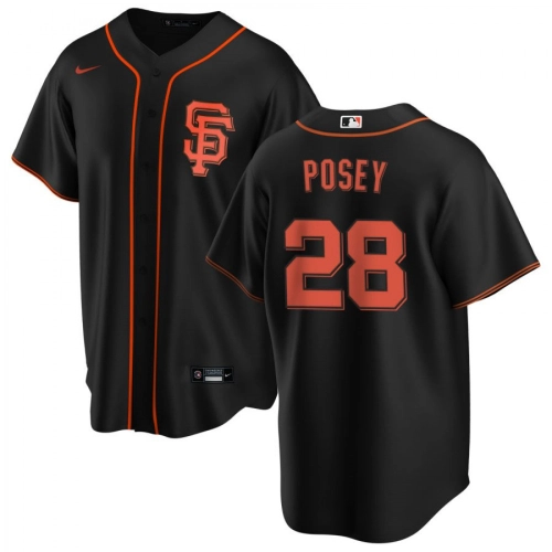 Buster Posey Giants Jersey 2020 Black Alternate Nike #28