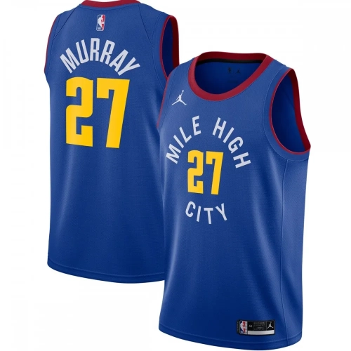 Jamal Murray Nuggets Jersey 2020-21 Blue Statement Edition