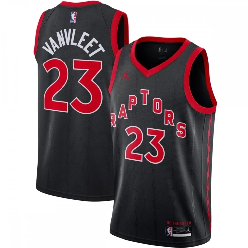 Fred VanVleet Raptors Jersey Black Statement Edition 2020-21