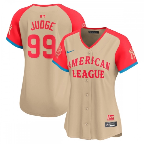 Aaron Judge All-Star Jersey 2024 Women's Nike MLB Cream