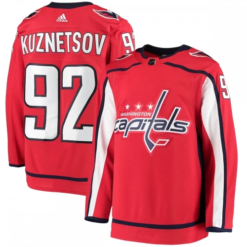 Evgeny Kuznetsov Capitals Jersey Red Authentic Home NHL
