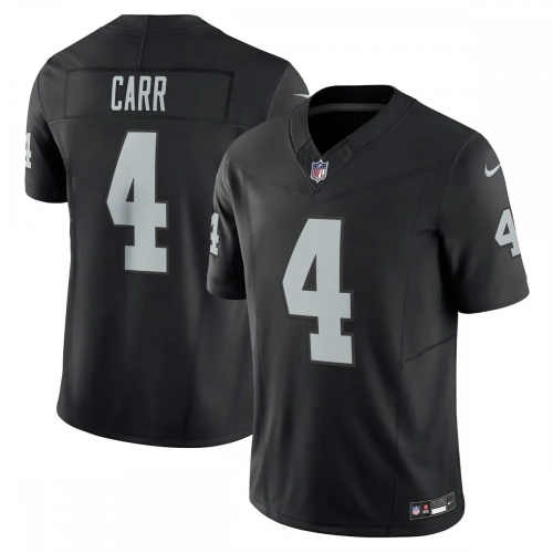 Derek Carr Raiders Jersey Black Nike Vapor FUSE Limited