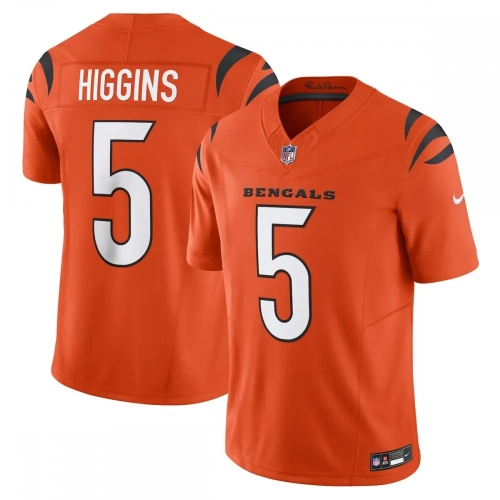 Tee Higgins Bengals Jersey Nike Vapor FUSE Limited Orange