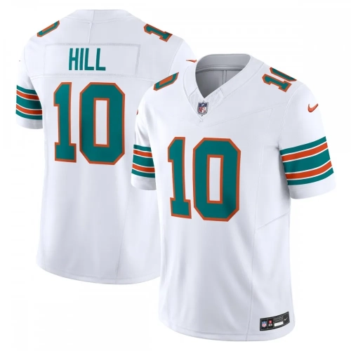 Tyreek Hill Dolphins Jersey White Nike Vapor FUSE Limited