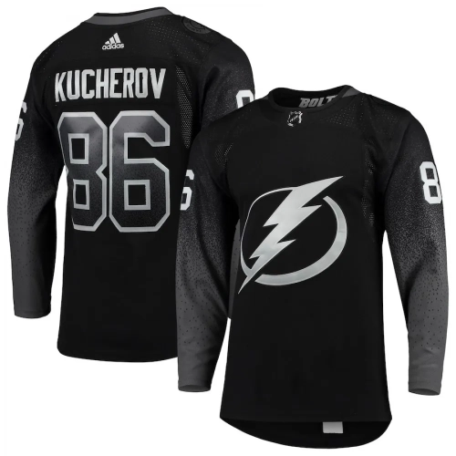 Nikita Kucherov Jersey Tampa Bay Lightning #86 Black Adidas - Men's Authentic