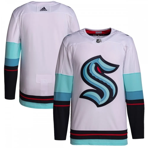 Seattle Kraken Away Jersey White Authentic adidas Primegreen