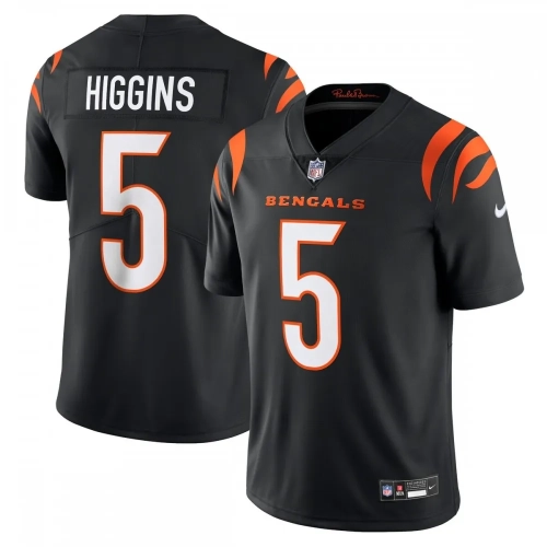 Tee Higgins Bengals Jersey Black Nike Vapor Untouchable Limited