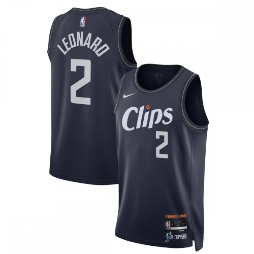 Kawhi Leonard Clippers City Edition Jersey 2023-24 Navy