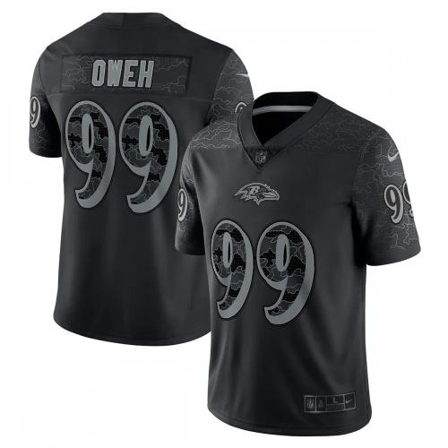 Baltimore Ravens Odafe Oweh Reflective Jersey Black