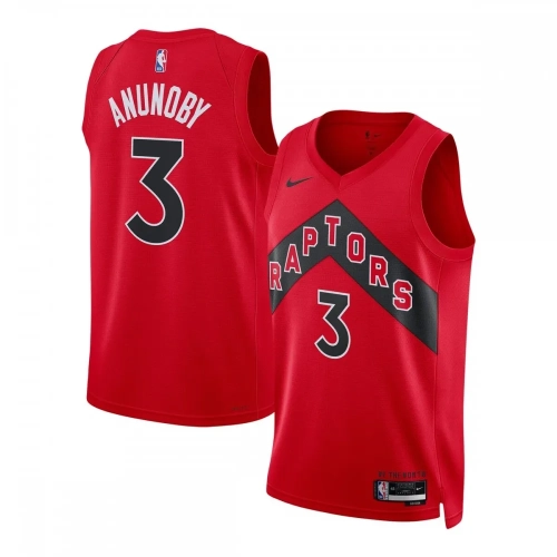 OG Anunoby Raptors Jersey Nike Icon Edition Red 45-60 Characters