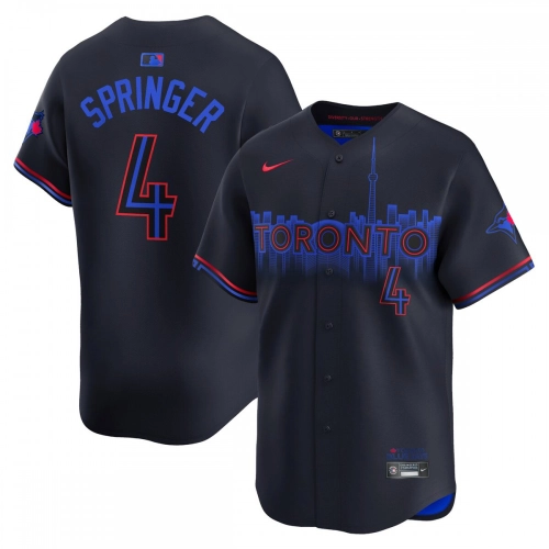 George Springer Black Jersey Toronto Blue Jays City Connect 2024
