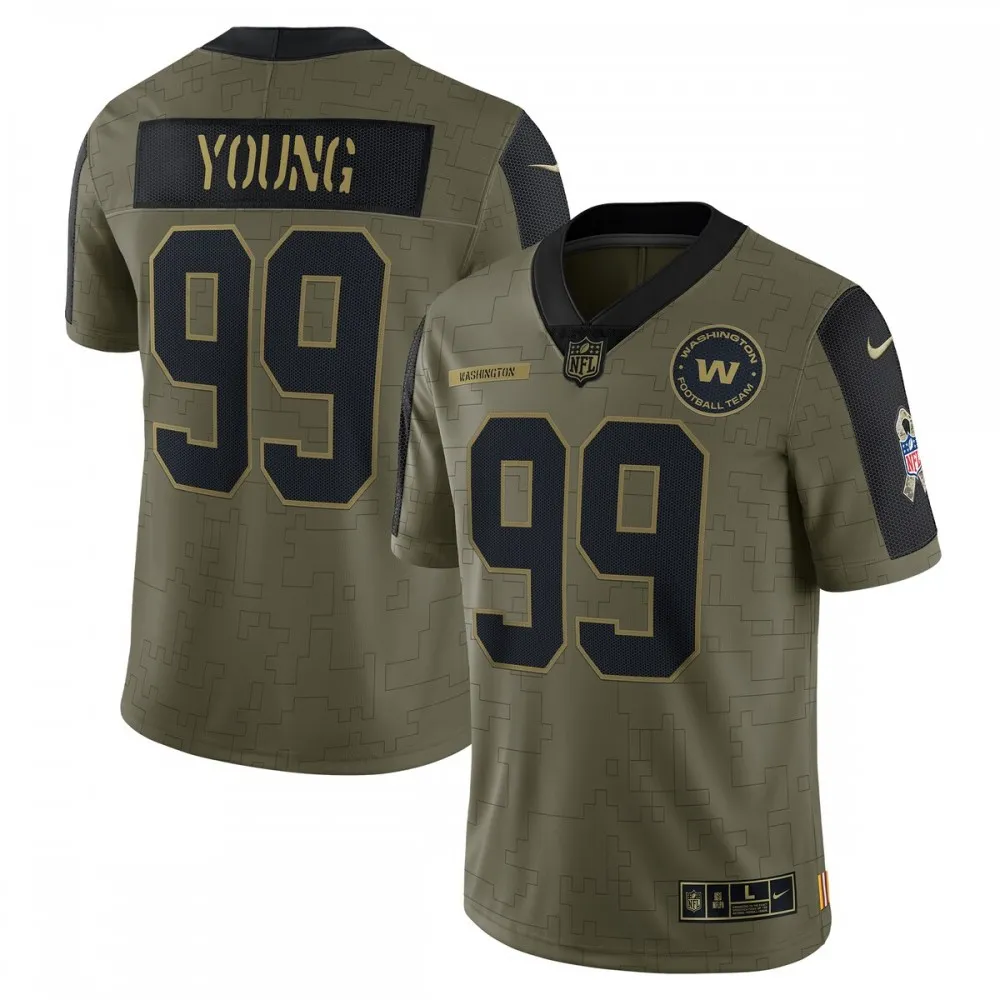 Chase Young Jersey Commanders 2021 Salute to Service Limited Edition