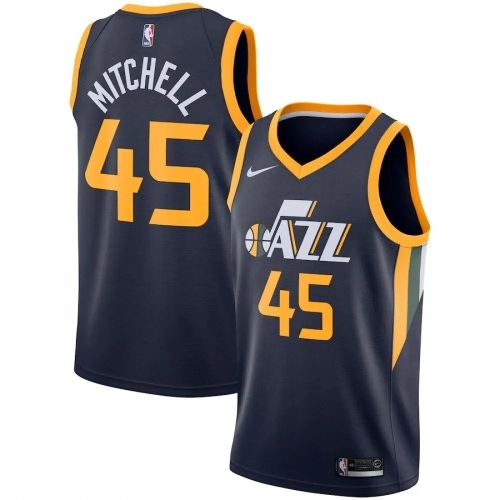 Donovan Mitchell Jazz Jersey Navy Icon Edition